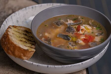 Уха из четырех видов рыб