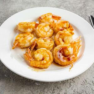 Креветки королевские в соусе терияки