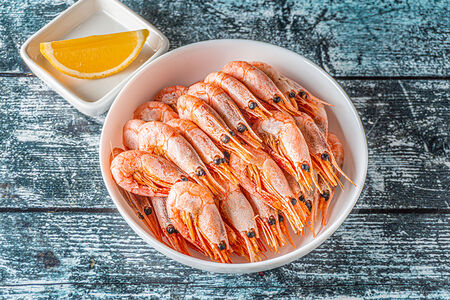 Креветки отварные