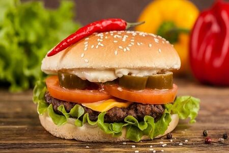 Бургер супер острый