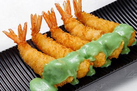 Креветки с васаби