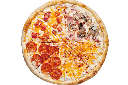 Пицца Четыре сезона на тонком тесте