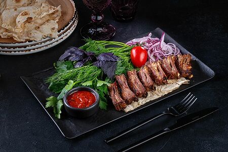 Шашлык из бараньих ребер