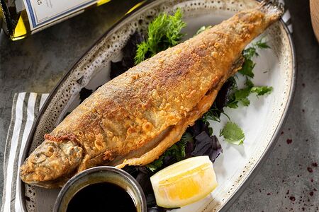 Форель речная жареная