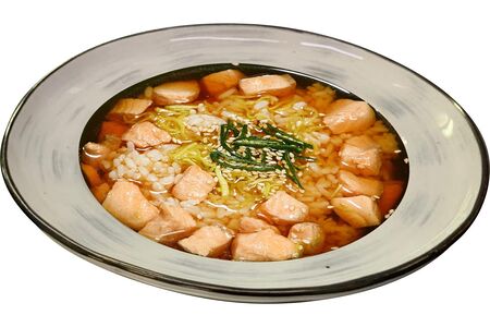 Суп с лососем