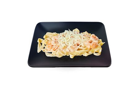 Феттуччине с креветками