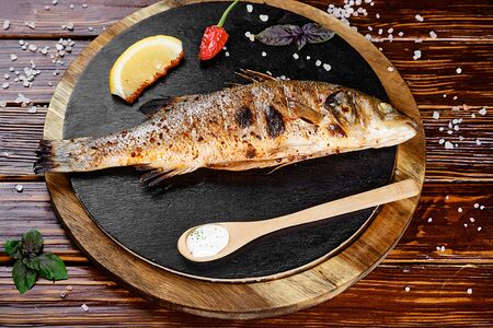 Сибас на гриле