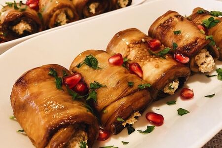 Рулетики из баклажанов