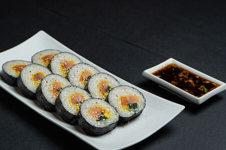 Кимпаб с семгой