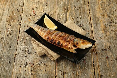 Сибас на мангале