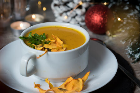 Тыквенный суп-пюре постный