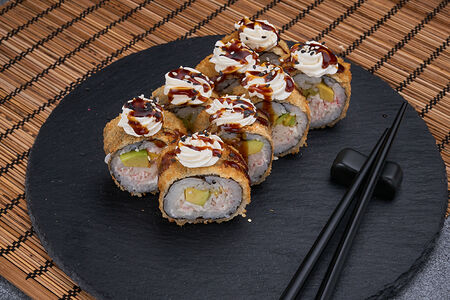 Ролл с крабом в темпуре