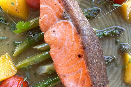 Стейк из лосося