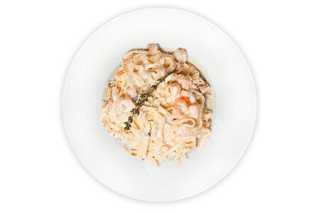 Паста с лососем