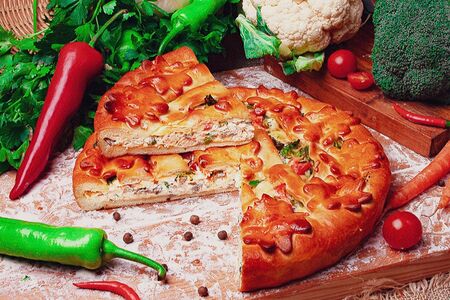 Пирог Курица-брокколи