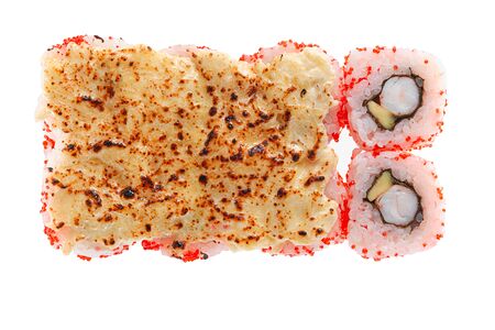 Запеченная калифорния с креветкой