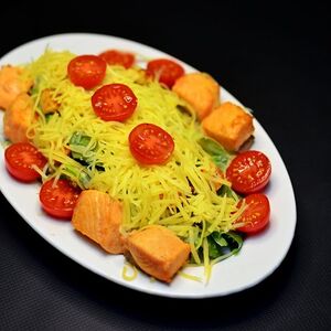 Салат цезарь с Лососем