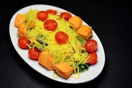 Салат цезарь с Лососем