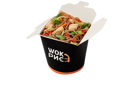 Курица с фасолью в азиатском соусе (средняя острота)