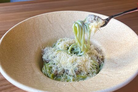 Паста с куриными фрикадельками