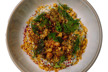 Борани со шпинатом и баклажаном