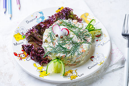 Салат Оливье детский