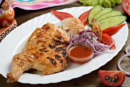 Цыпленок на мангале