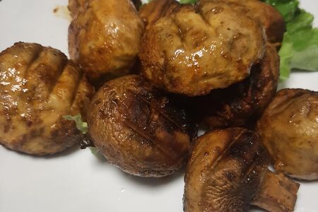 Шампиньоны на мангале