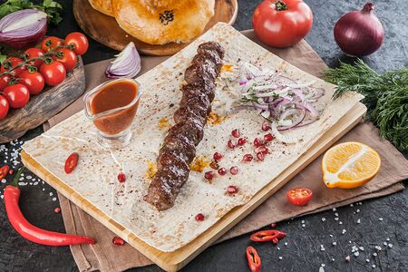 Люля-кебаб из говядины и баранины