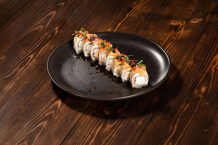 Ролл с опалённым гребешком