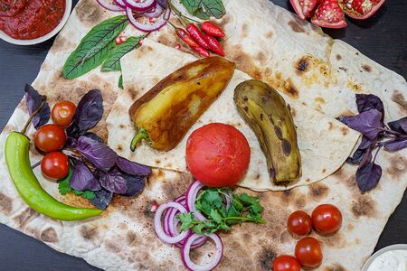 Ассорти из овощей на углях