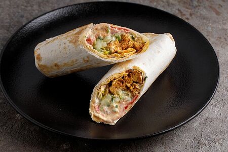 Шаверма с соевым мясом и овощами