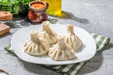 Хинкали с грибами