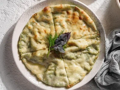 Хичин с картофелем и шпинатом