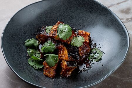 Хрустящие баклажаны с кисло-сладким соусом