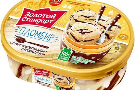 Золотой стандарт Мороженое Суфле в шоколаде