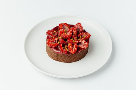 Тарт малина-шоколад