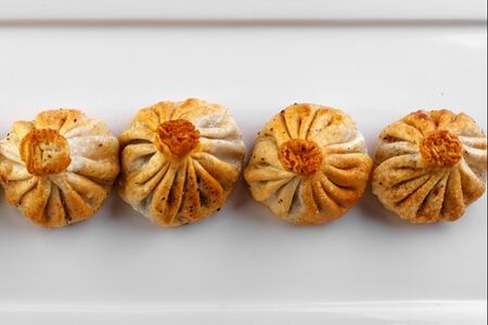 Хинкали с бараниной жареные