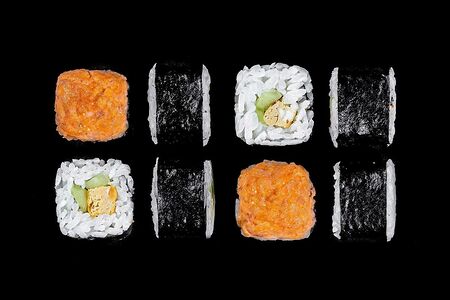 Запеченный острый с креветками