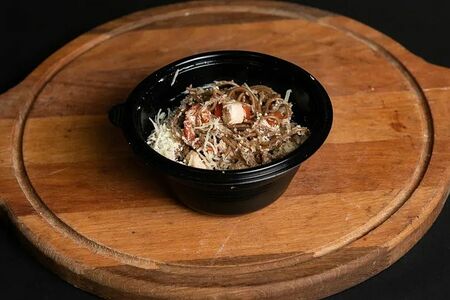 Сливочная соба с курицей