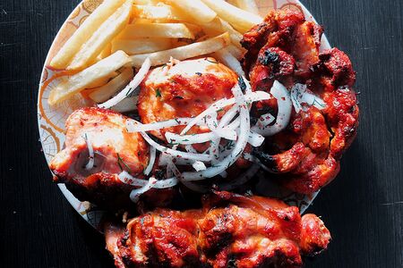 Шашлык с курицей ( порция )