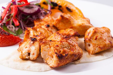 Шашлык из куриного филе