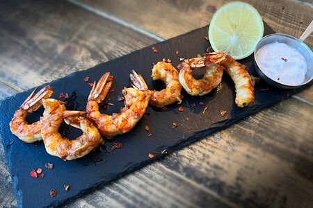 Креветки на гриле