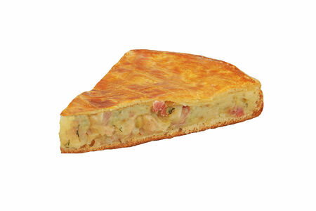 Пирог с картофелем и беконом