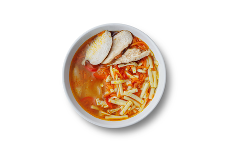 Бульон куриный с лапшой