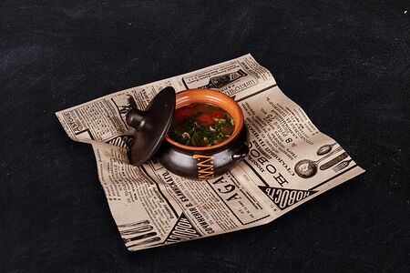 Похлебка из судака с грибами по-суворовски