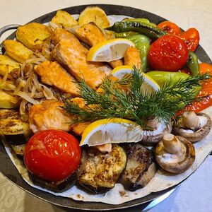 Садж-кебаб из семги