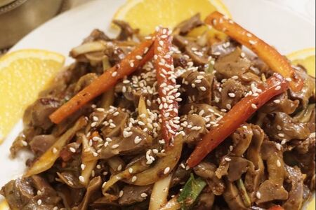 Салат из cвинoго желудка