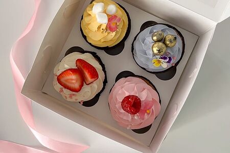 Набор из четырех капкейков