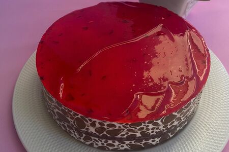 Торт Пломбир и клюква